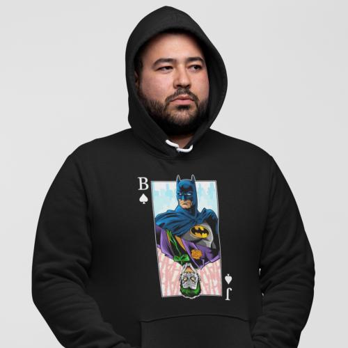 بلوفر مقاس كبير Hoodie Big Size Batman & Joker