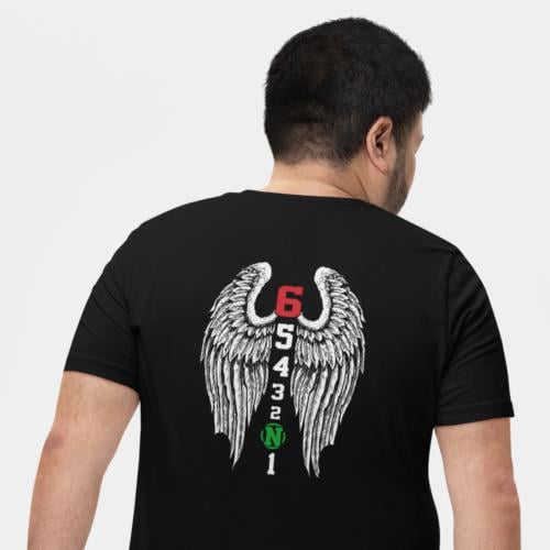 تي شيرت مقاس كبير T-Shirt Big Size Biker Wings