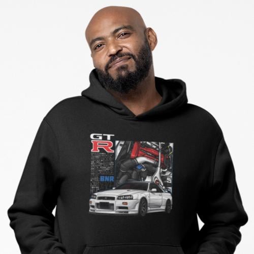 بلوفر مقاس كبير نيسان سكاي لاين Hoodie Big Size Ni...