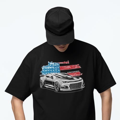 تي شيرت اوفر سايز شفروليه كمارو Oversize T-Shirt C...