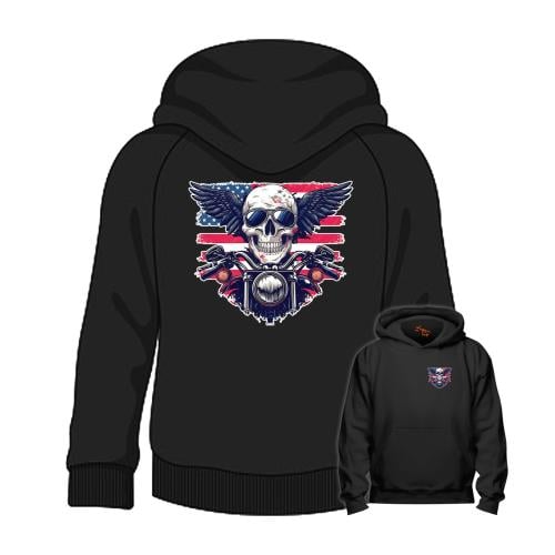 بلوفر Hoodie Skull Biker