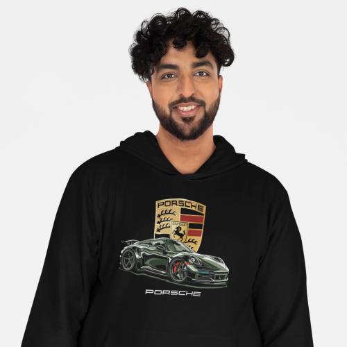 بلوفر مقاس كبير بورش Hoodie Big Size Porsche 911