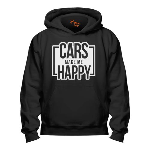 بلوفر مقاس كبير السيارات تجعلني سعيداً Hoodie Big...