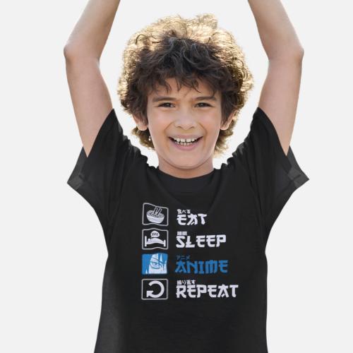 تي شيرت T-Shirt Eat Sleep Anime