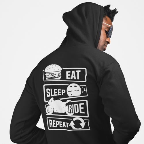 بلوفر Hoodie Eat Sleep Ride