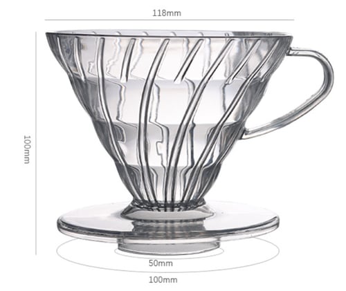 قمع تقطير Acrylic dipper V60 - 02