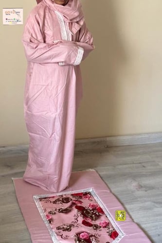 طقم صلاة قطني بناتي 3قطع