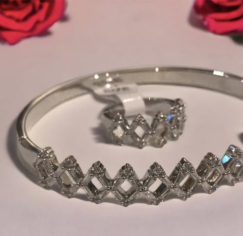 إسوارة مع خاتم مطلي