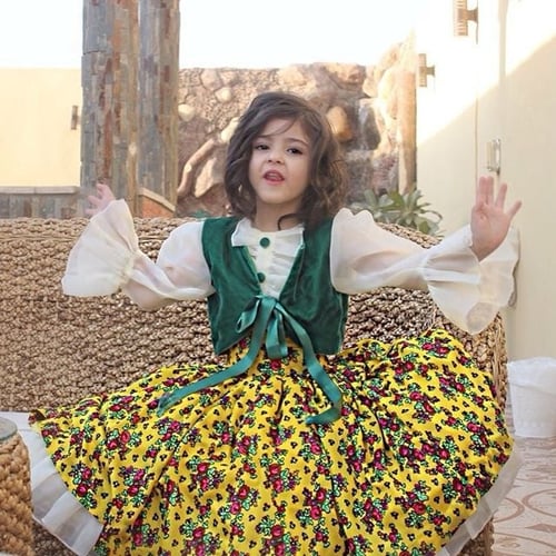 فستان الجازار مخمل و شعبي