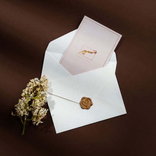 بطاقة إهداء كبيرة - مع ظرف