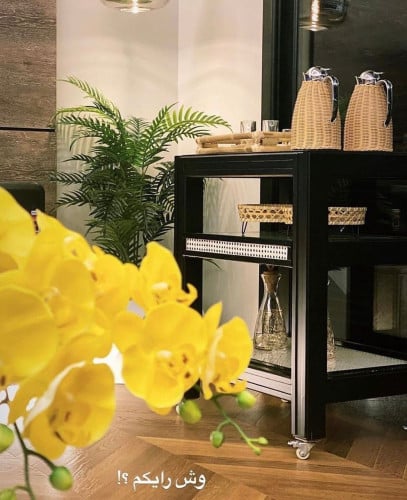 طاولة تقديم بعجلات بتصميم فريد