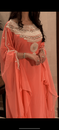 جلابيه باللولو الكرستال