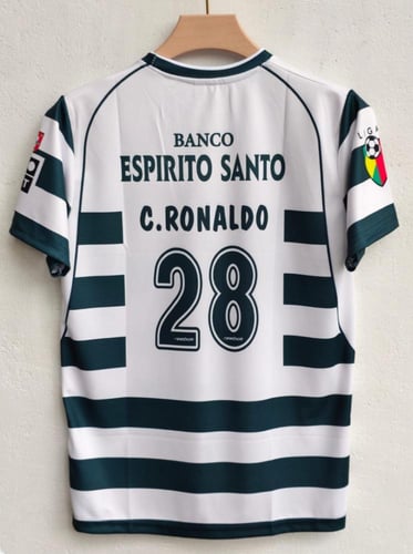 لشبونه 2002/2003 مع طباعة رونالدو-vintage