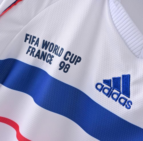 منتخب فرنسا 1998 أبيض-vintage
