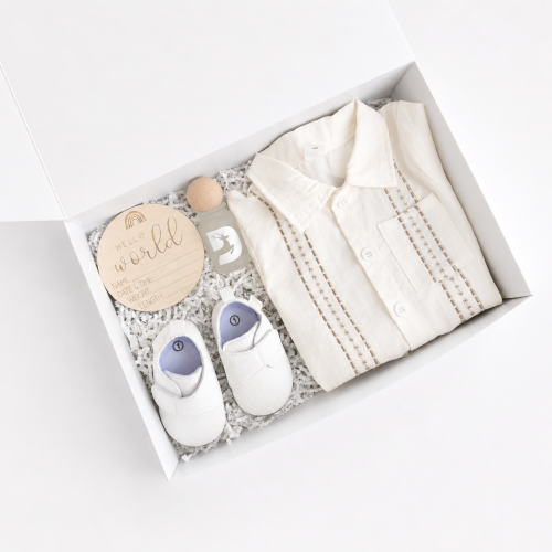 Birth gift - Beige set of two pieces
