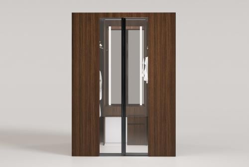 غرفة ملابس مع تسريحة مقاس 2*2
