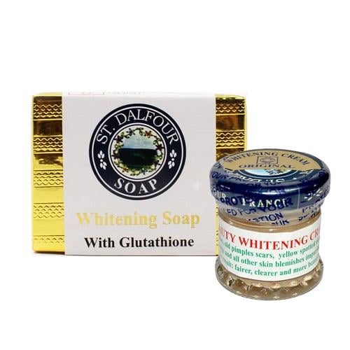 Dalfour group of soap with glutathione and skin li...