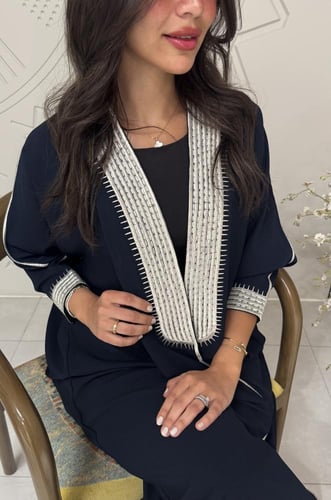 Navy Blue And Silver