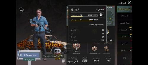 حساب ببجي عالمية لفل قريب 80
