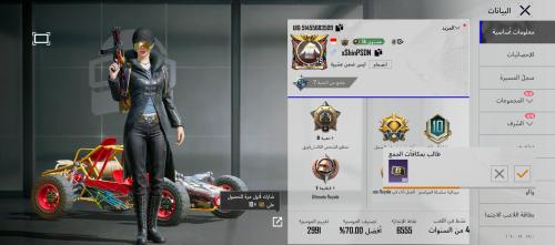 Global PUBG account with high level