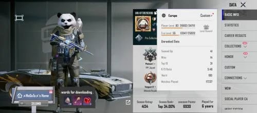 Korean PUBG account high level luxurious and rare