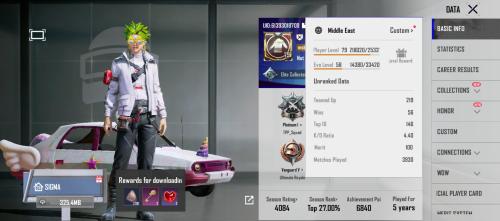 Korean PUBG account high level