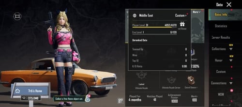 حساب ببجي كوريه تقييم عال شرق