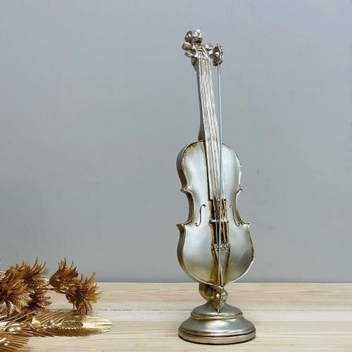 كمنجة سيراميك فضي انتيك