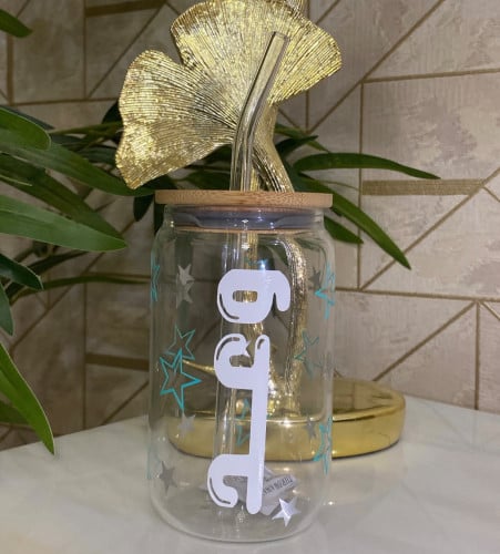 كوب بتصميم نجوم مفرغه