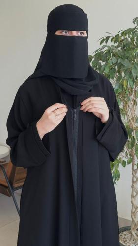 عبايه انيقه بسحاب 11