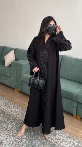 عبايه كتان بتدخيله 7