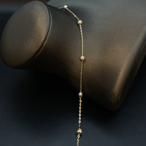 اسوارة(انسيال) عيار 18. الطول التقريبي 19 سم. الوز...