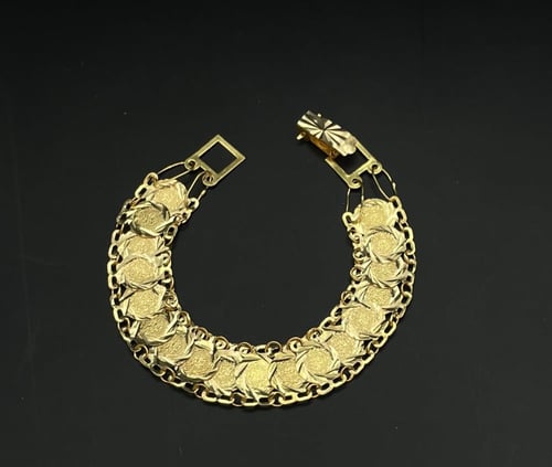 اسواره (انسيال) جنيهات صف الحجر عيار 21. الطول 19...