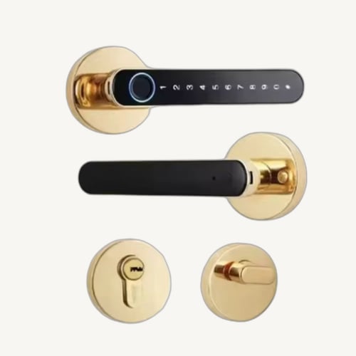 قفل الكتروني ذهبي