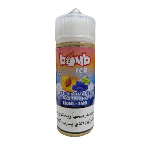 بومب خوخ توت ايس 120 مل Bomb Peach Blue Raspberry...