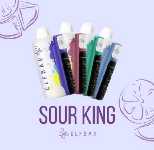 سحبة الف بار ساور كينق 30 الف سحبة Elfbar Sour Kin...