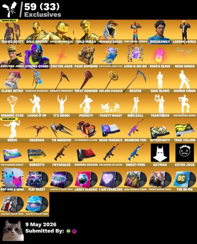 حساب فورتنايت ترافيس سكوت اساسي