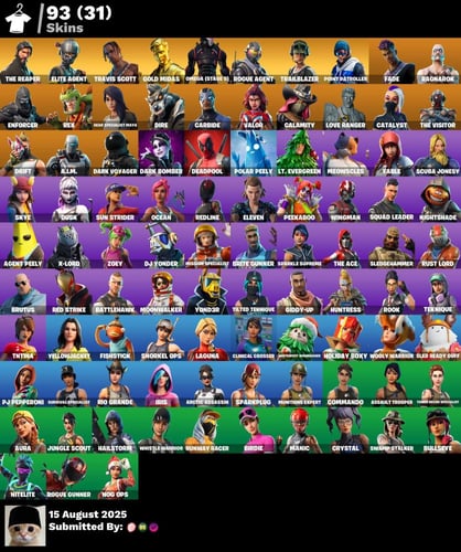 حساب فورتنايت ترافيس سكوت سيزن3 اساسي