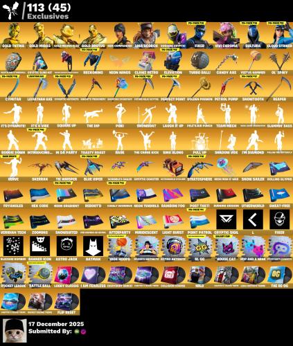 حساب فورتنايت 246skin اكس كريتوس اساسي