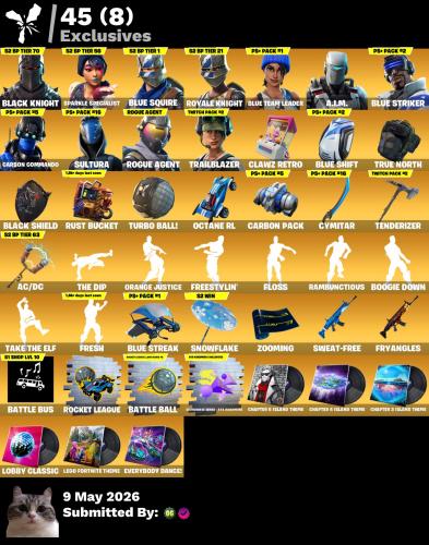 حساب فورتنايت شيطون بلاك نايت اساسي