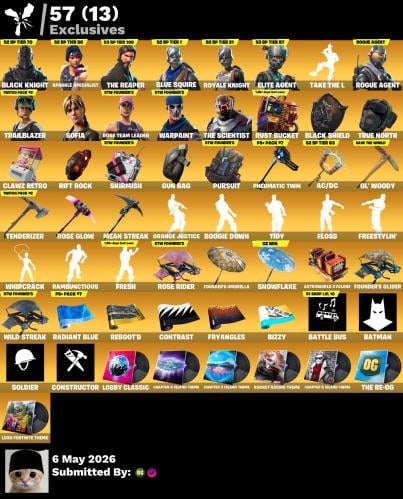 حساب فورتنايت بلاك نايت شيطون وطور الزومبي اساسي