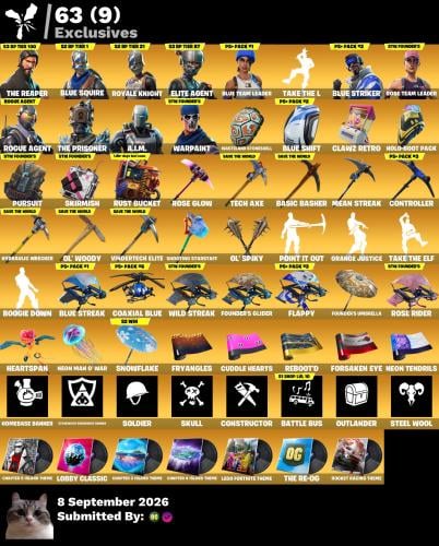 حساب فورتنايت 153skin سيزن3 طور الزومبي القديم اساسي