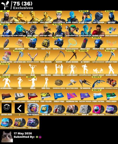 حساب فورتنايت كريتوس واكسه 320skin اساسي