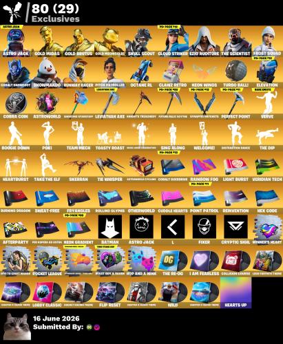 حساب فورتنايت 243skin اكس كريتوس اساسي