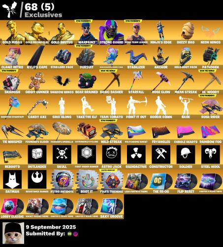 حساب فورتنايت طور الزومبي القديم فيبوكس4.5k اساسي