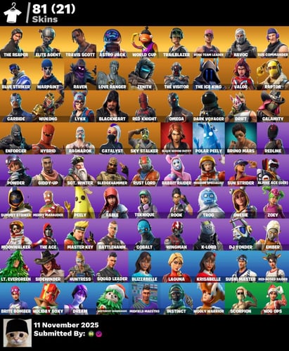 حساب فورتنايت ترافيس سكوت سيزن3 طور الزومبي القديم...