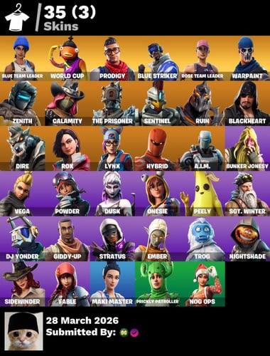 حساب فورتنايت طور الزومبي القديم فيبوكس2700اساسي
