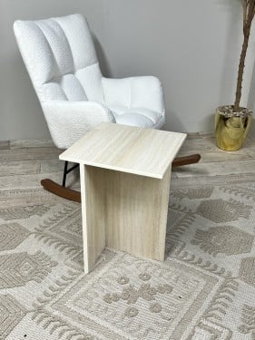 طاوله جانبيه بديل الرخام ترافننتينو