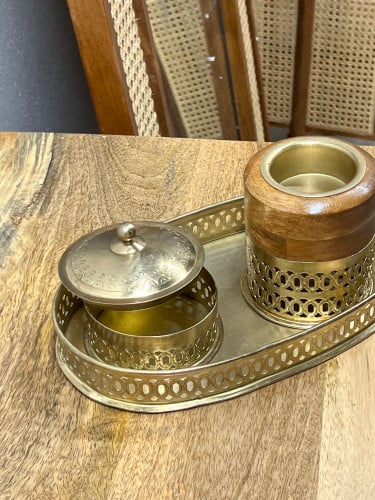 طقم مبخره خشب حديد
