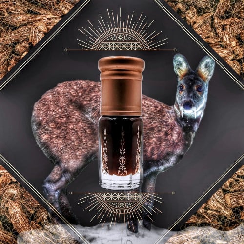 دهن عود تراد ببودرة مسك الغزال